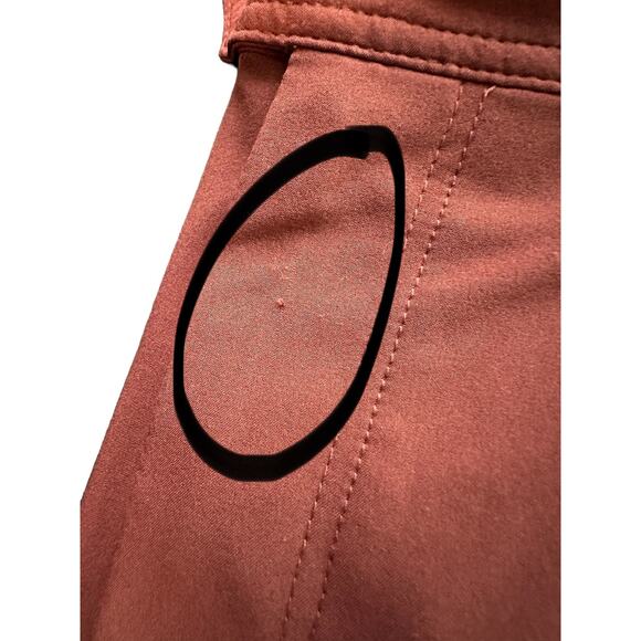 Athleta Cognac Brown Uptown Alley Ankle Cargo Pant Size 6 Athleisure Casual - Picture 6 of 15